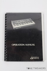 Sequential Circuits Six-trak Sixtrak 6 track Operation Manual VINTAGE GEAR DEALR