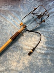 Aluminum Sound boom with microphone shock mount. 6′ to 12′ 3″ fully extended.