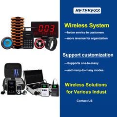 RETEKESS T130S Wireless Tour Guide Audio System Transmitter for Church Factory