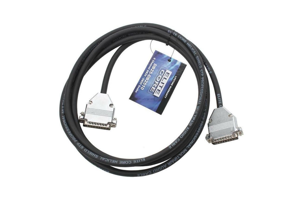 D-Sub 25-pin to 25 Pin Analog Audio Breakout Snake Cable – 10′ Elite Core