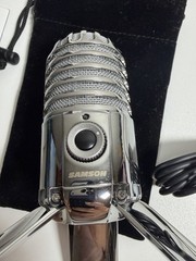 Samson Meteor Mic USB Studio Condenser Microphone Chrome w/ Box Cable Podcasting