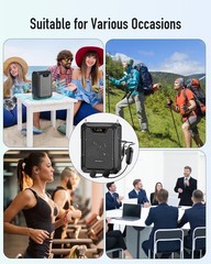 30W Voice Amplifier with Wireless Microphone, IPX6 Waterproof Amplifier Wirel…