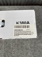 Kithouse K380A Wireless Microphone Dual Black Handheld Mics Bluetooth 1/4in TS