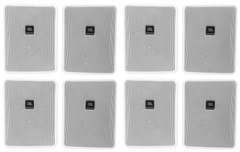 (8) JBL Control 25-1-WH 5.25″ 30w 70v Commercial Restaurant/Bar Wall Speakers