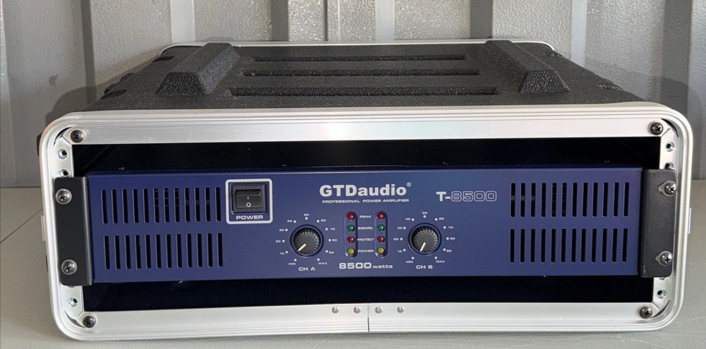 2 Channel 8500 Watts Professional Power Amplifier AMP Stereo GTD-Audio T-8500