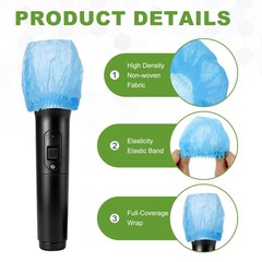 1Pcs Disposable Microphone Cover Mic Windscreen PodMic Covers, Blue