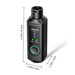 LEKATO 1PCS XLR Wireless Receiver Stereo System Adapter For Audio Mixer Speaker