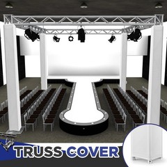 Hahafelt 2 Pcs White Truss Cover Fits 6.56 ft x 12 in Box Truss Scrim Elastic…