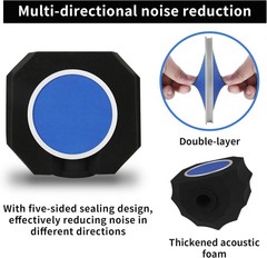 Professional Microphone Isolation Shield with Pop Filter for Pure Sound Control
