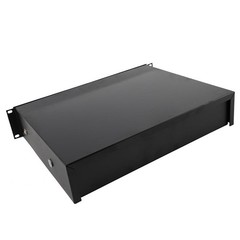 19″ 2U Equipment Rack Drawer-Module Storage Patch Panel Data Cabinet