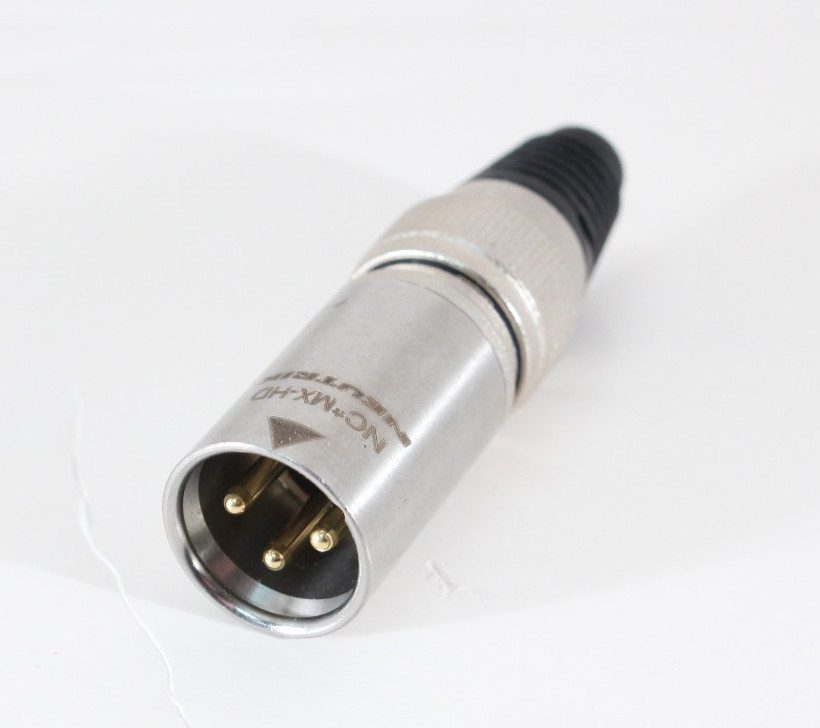 NEUTRIK NC3MX-HD, Male XLR Cable Connector, 3-Pin, Heavy-Duty, Water Resistant