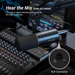 Dynamic Microphone, USB/XLR PC Microphone for Podcast, Recording, Live Stream…