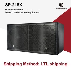 PRORECK Dual 18 “ Active Subwoofer 5000 Watts Class D Professional Club Woofer