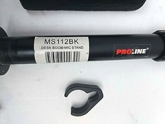 Blue Microphone Snowball White and Dark Brown Mike Stand ProLine