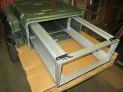 Rackmount 04U x24 Slide Out General Dynamics Composite Shock Mount Rack Case A2