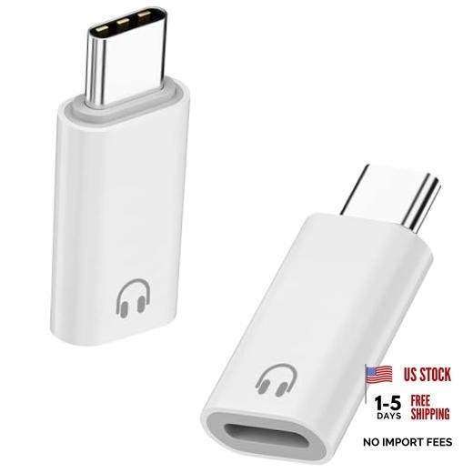 USB C to Lightning Headphone Audio Adapter, 2 Pack USB C Male to Lightning