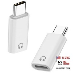 USB C to Lightning Headphone Audio Adapter, 2 Pack USB C Male to Lightning