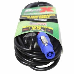 ProX XC-PWCE14-25 25FT PowerCON Blue to Edison Male 14AWG Power Cord