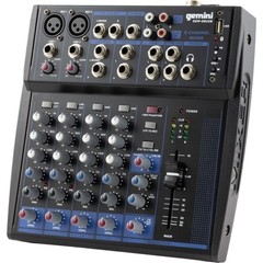 Gemini Pro Audio Equipment 8 Channels Live Studio Bluetooth Unpowered Mixers DJ
