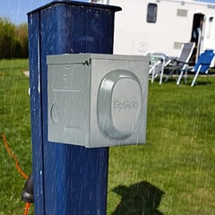 30 Amp RV Power Outlet Box – Upgraded Preset Hole – Easy Knock