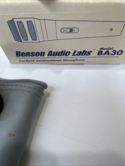 Benson Audio BA30 Dynamic Microphone in Box NOS