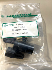 Lot of 4 New Neutrik NC3MX-B, Male Cable Connectors, Black, 3 Pole, DIY, Repair