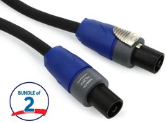 Pro Co S12NN Speaker Cable – speakON to speakON – 100 foot (2-pack)