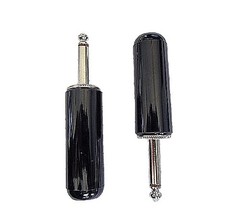 Switchcraft 40, 1/4in plug Mono Black Plastic Screw, Set of 2 – NOS, Free Ship