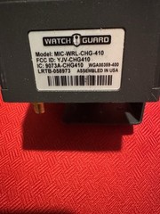 Watchguard MIC-WRL-TRN-410 HiFi Microphone w/ MIC-WRL-CHG-410 Cradle Base Mount