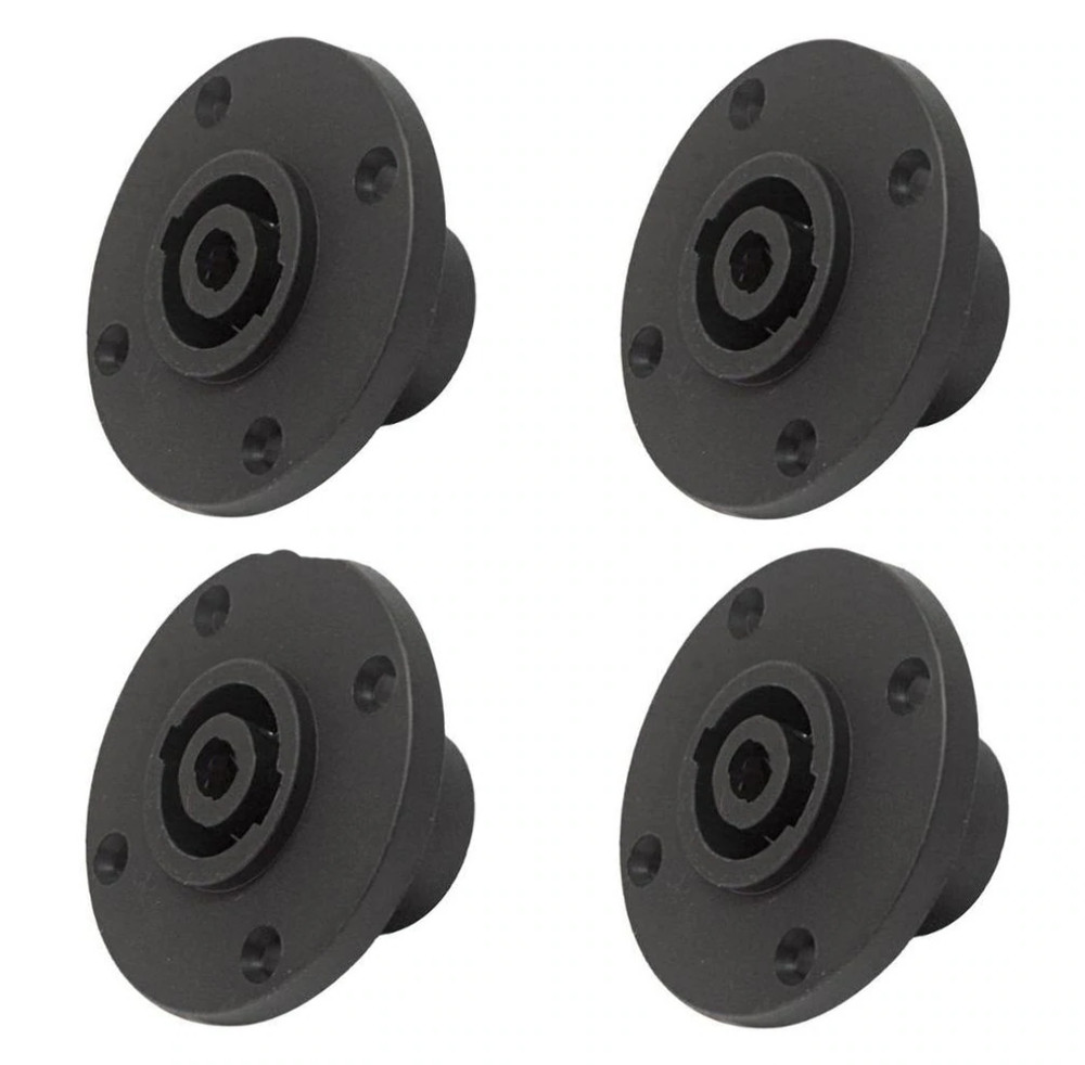 4 PC-TSC010 4-Pin Round Speakon Male Panel Locking Speaker Connector NL4MPR sim.