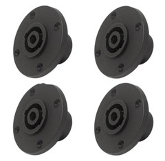 4 PC-TSC010 4-Pin Round Speakon Male Panel Locking Speaker Connector NL4MPR sim.