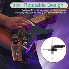 AKLOT Wireless Guitar System Transmitter Receiver Set 2.4GHz Built-in Rechargeab