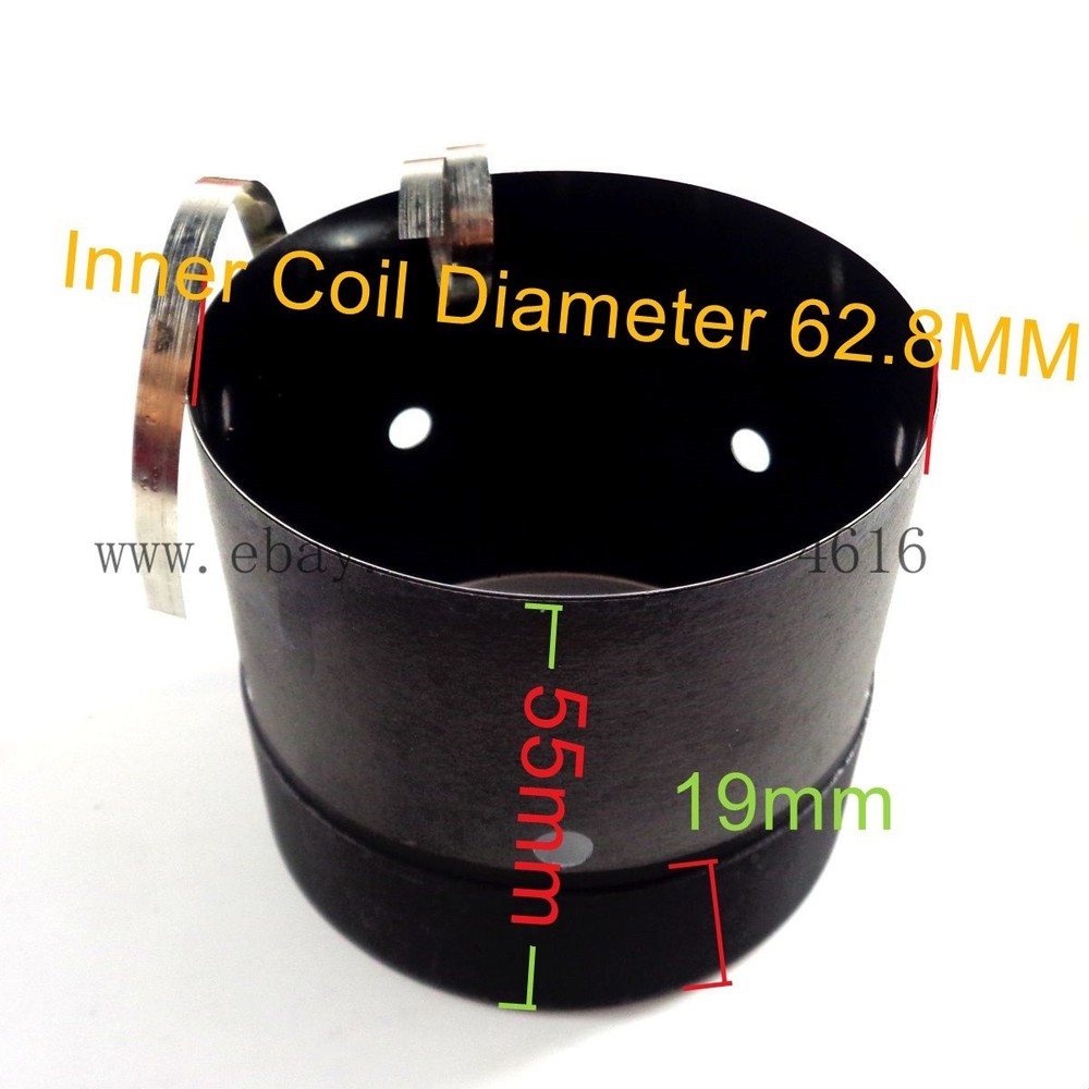 62.8mm Speaker Woofer Voice Coil Flat Wire 700W Peak Bass Repair Parts