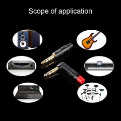 6.35mm 1/4″ Jack Plug Stereo TRS TS Straight / Right Angle Jack Plug Connector
