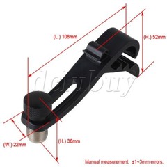 2pcs Black Plastic Metal Drum Shockproof Clip New Type