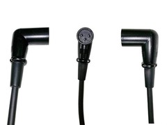 3ft Right Angle XLR Cable – 90° Male to Female, Balanced Microphone/DMX Cable