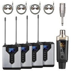 T9-2 Wireless in Ear Monitor System with Transmitter Clip on Receiver Automat…