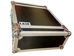 LASE Pro 4U Space 20″ Deep ATA Style Amp Rack Flight Case Chrome Finish