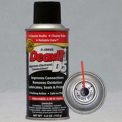 CAIG DeoxIT D5S-6 D5 5% Spray Contact Cleaner 5oz