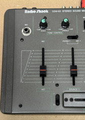 Radio Shack SSM-60 Stereo Sound 4-Channel Mixer w/ Tone Controls Mic Phono Input