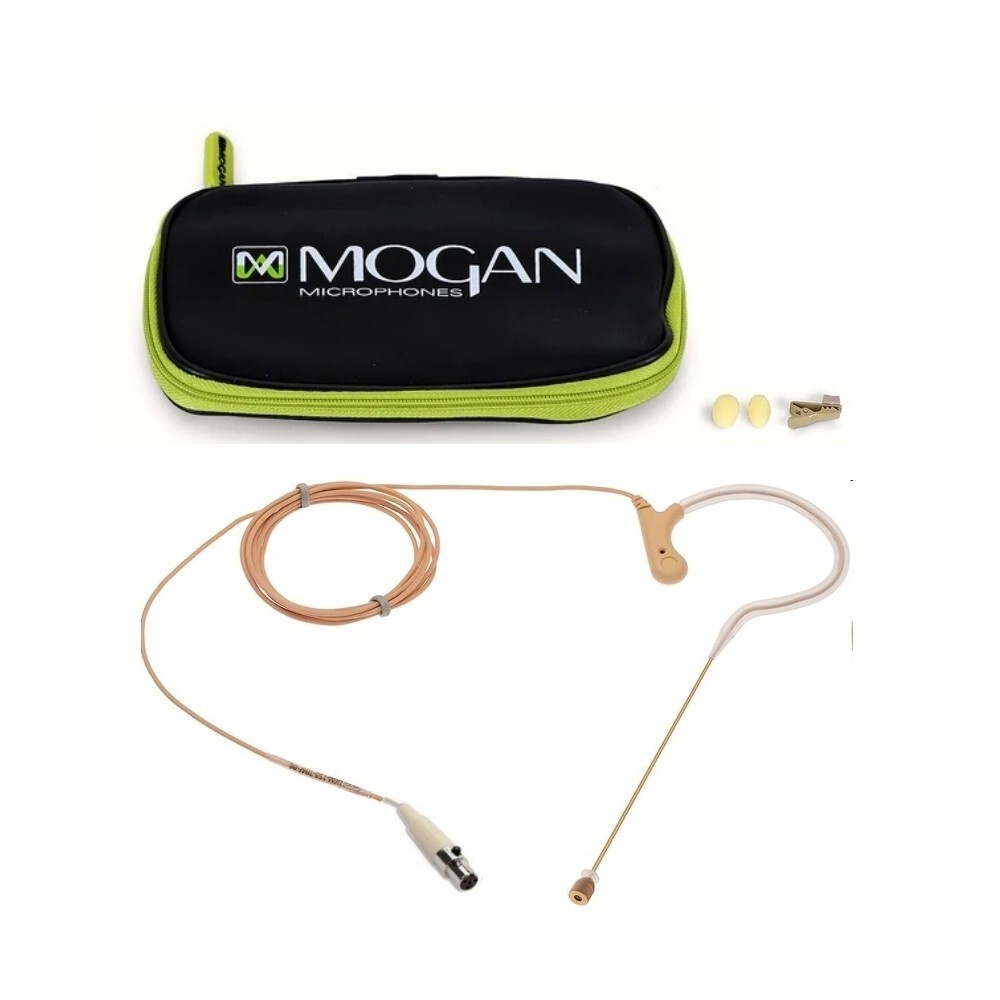 MOGAN EAO-BG-SH Shure Headworn Beige Single Earset Mic for Stage or Church