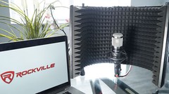 Rockville RCM01 Studio Recording Microphone+Shock Mount+Warm Audio Pop Filter