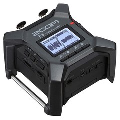 Zoom F3 Multitrack Portable Field Recorder w/ Card, Mount Plate & Cable Bundle