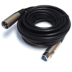 20 Pack Lot XLR Shielded Balanced Microphone Mic Audio Cable Male to Female 25ft