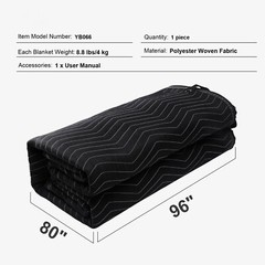 Sound Dampening Blanket Studio Grommeted Blanket 96″ x 80″ Acoustic Black