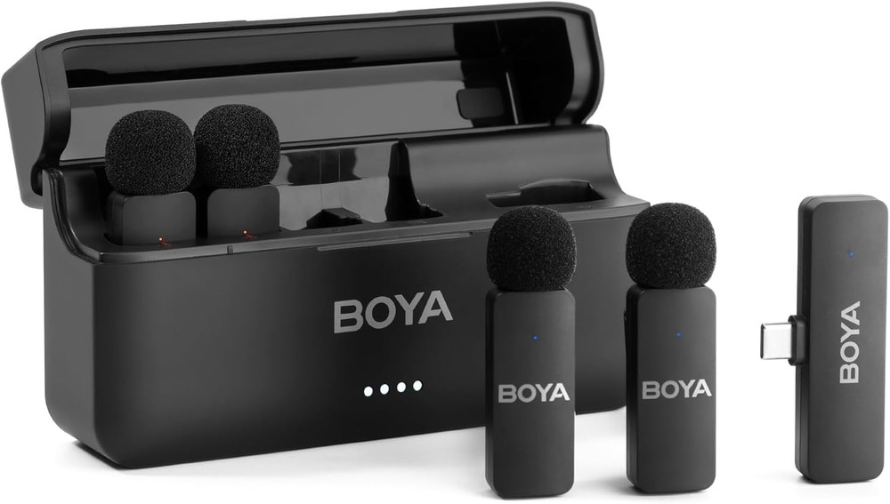 BOYA BY-V4U Wireless Lavalier Microphone for iPhone 15/16 Series Type C. (H1