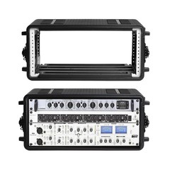 Diandian 4U Rack Case Shallow 12″ Depth, 19″ Rackmount Flight Case, Watertigh…
