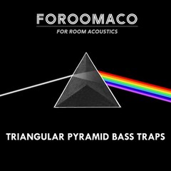 Foroomaco Triangular Pyramid Bass Traps – 4 Pack for Ceiling Corners