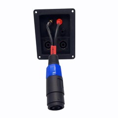 4Mm Banana Plug to Female Speakon Adapter Cable, 12AWG, 6 Inch – 2 Pack