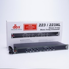 New DBX 223XL Stereo 2-Way/Mono 3-Way Crossover Rack Mountable Tested Working US